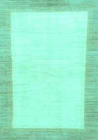 Solid Turquoise Modern Rug, abs1458turq