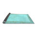 Sideview of Solid Light Blue Modern Rug, abs1458lblu