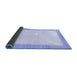 Sideview of Solid Blue Modern Rug, abs1458blu