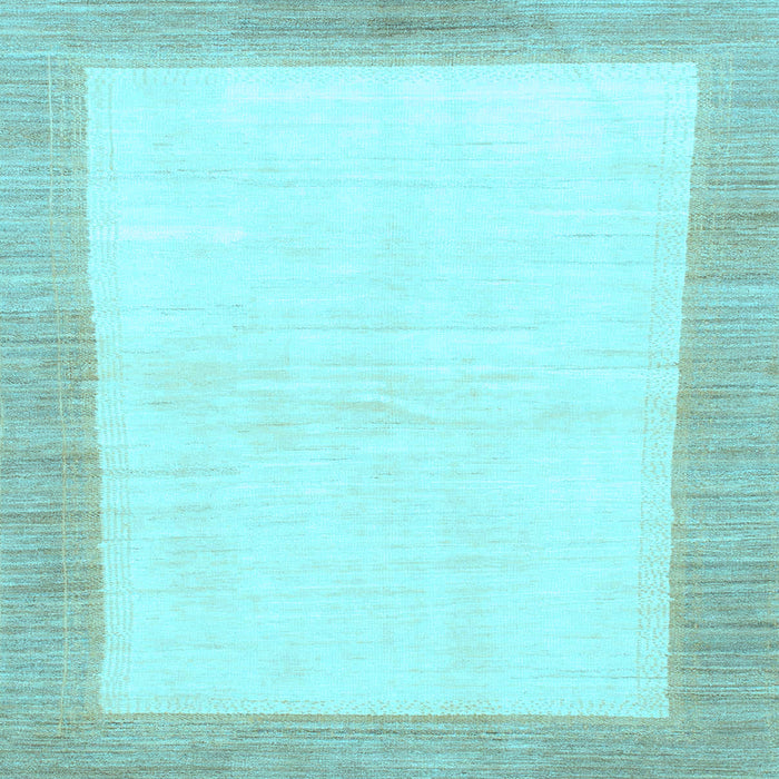 Square Solid Light Blue Modern Rug, abs1458lblu
