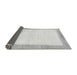 Sideview of Solid Gray Modern Rug, abs1458gry