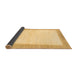 Sideview of Solid Brown Modern Rug, abs1458brn