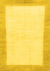 Solid Yellow Modern Rug, abs1458yw