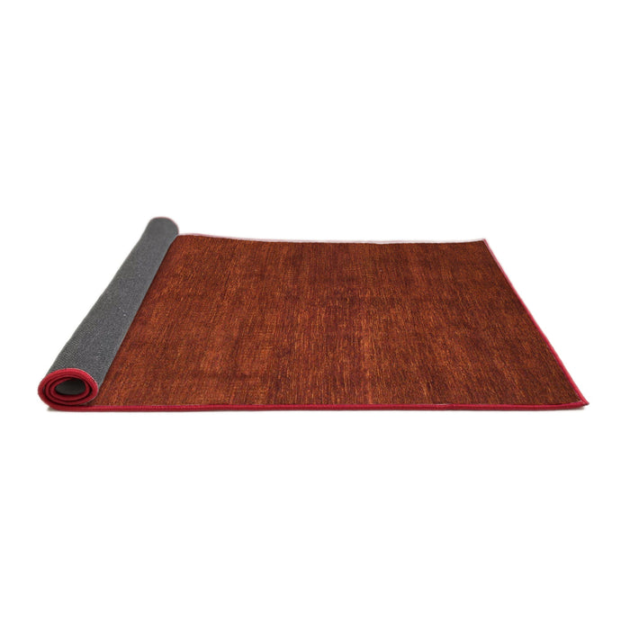 Sideview of Abstract Red Modern Rug, abs1459