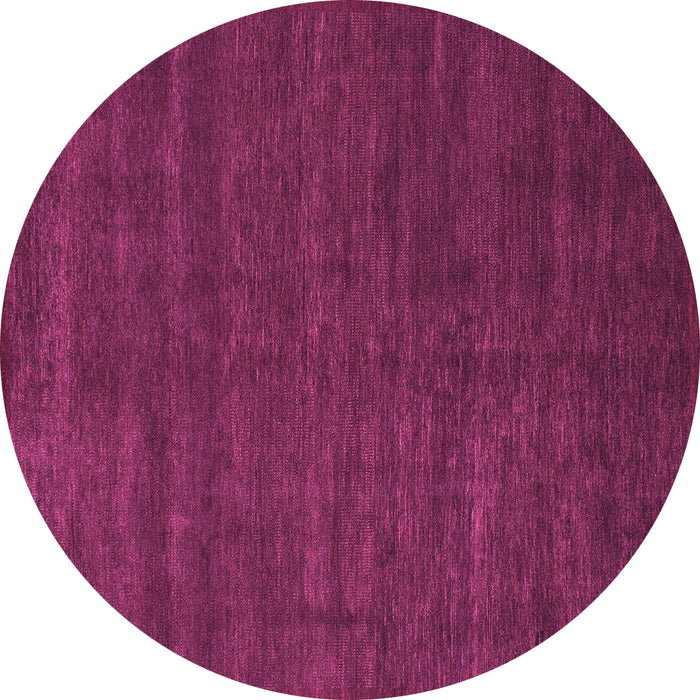 Round Abstract Purple Modern Rug, abs1459pur