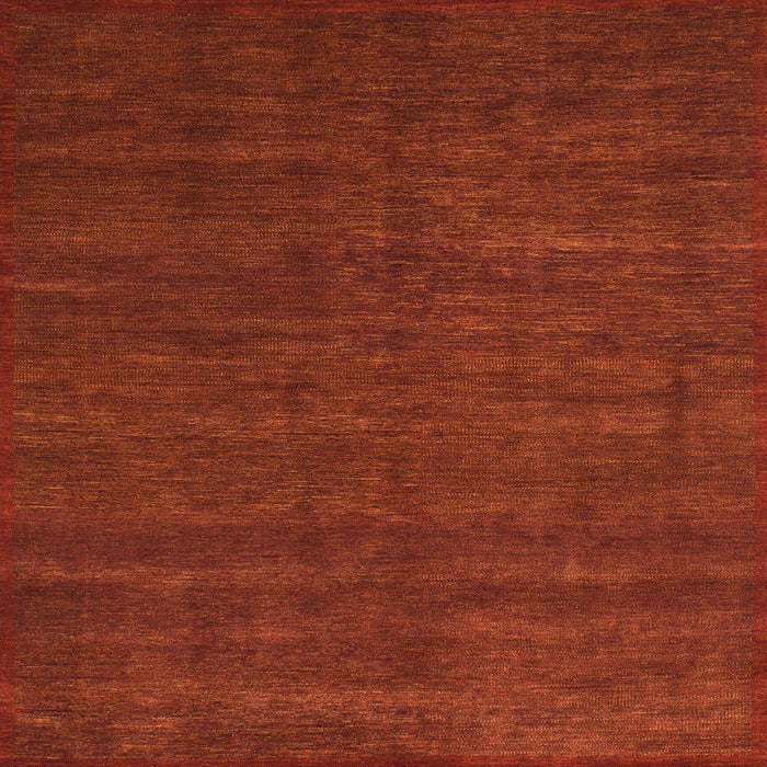 Square Machine Washable Abstract Tomato Red Rug, wshabs1459