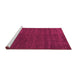 Sideview of Machine Washable Abstract Pink Modern Rug, wshabs1459pnk