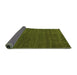 Sideview of Abstract Green Modern Rug, abs1459grn