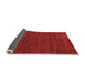 Sideview of Abstract Orange Modern Rug, abs1459org