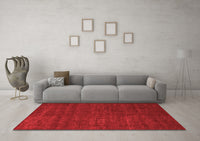 Machine Washable Abstract Red Modern Rug, wshabs1459red