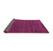 Sideview of Abstract Purple Modern Rug, abs1459pur