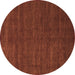 Round Abstract Brown Modern Rug, abs1459brn