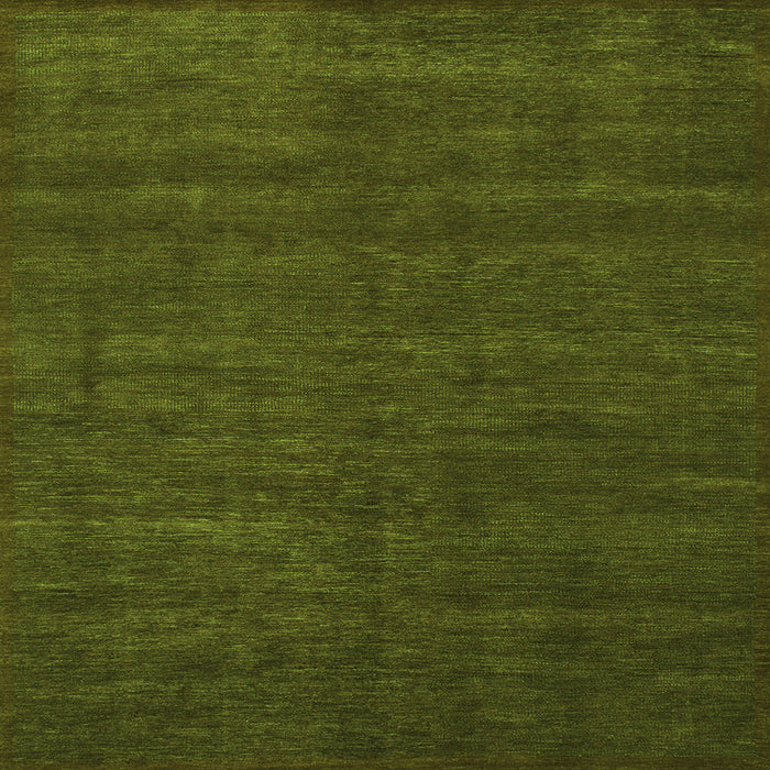 Square Machine Washable Abstract Green Modern Area Rugs, wshabs1459grn