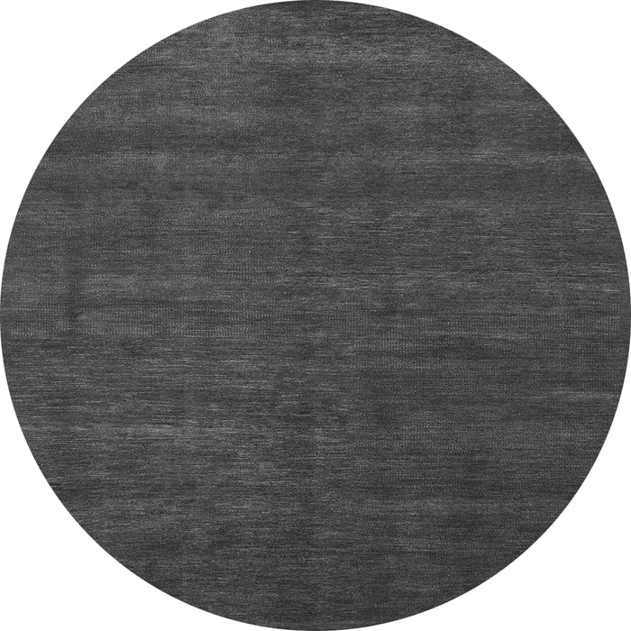 Round Abstract Gray Modern Rug, abs1459gry