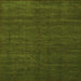 Square Abstract Green Modern Rug, abs1459grn