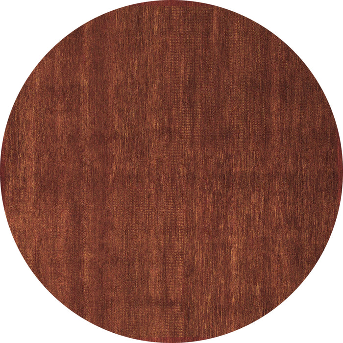Round Machine Washable Abstract Brown Modern Rug, wshabs1459brn