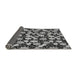 Sideview of Abstract Gray Modern Rug, abs145gry