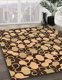 Abstract Bakers Brown Modern Rug, abs145