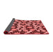 Abstract Red Modern Area Rugs