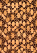 Abstract Orange Modern Rug, abs145org