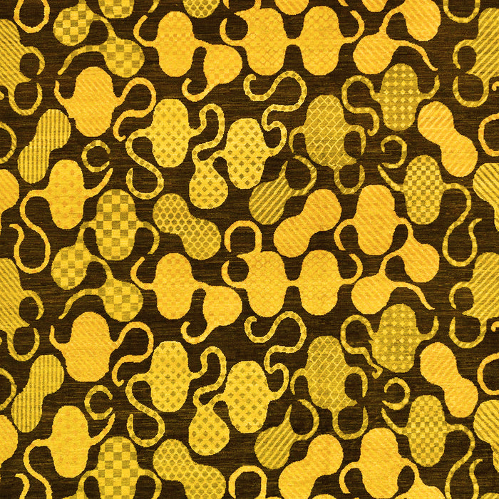 Abstract Yellow Modern Rug, abs145yw