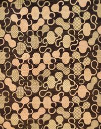 Machine Washable Abstract Bakers Brown Rug, wshabs145