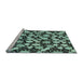 Sideview of Machine Washable Abstract Light Blue Modern Rug, wshabs145lblu