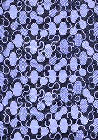 Abstract Blue Modern Rug, abs145blu