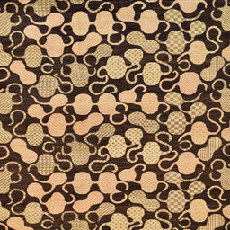 Square Machine Washable Abstract Bakers Brown Rug, wshabs145