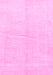 Machine Washable Solid Pink Modern Rug, wshabs1460pnk