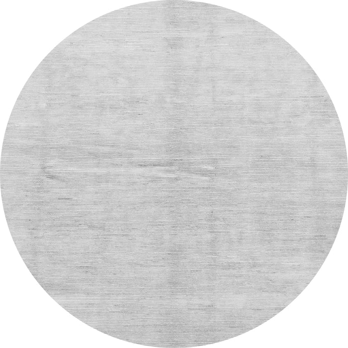 Round Solid Gray Modern Rug, abs1460gry