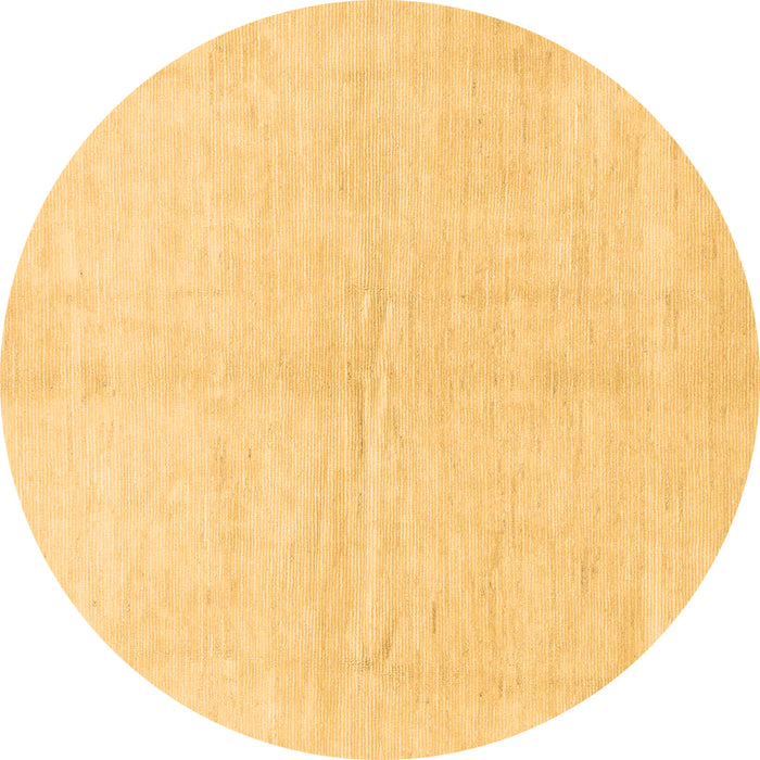 Round Solid Brown Modern Rug, abs1460brn
