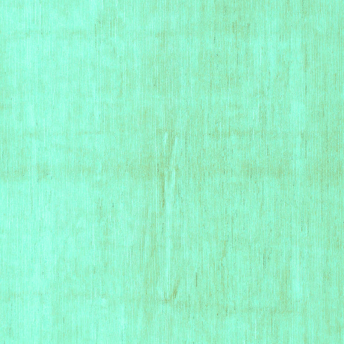 Square Machine Washable Solid Turquoise Modern Area Rugs, wshabs1460turq