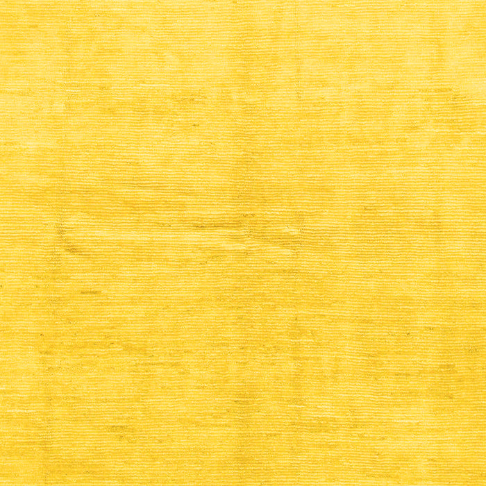Machine Washable Solid Yellow Modern Rug, wshabs1460yw