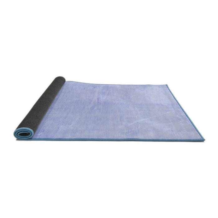 Sideview of Solid Blue Modern Rug, abs1460blu