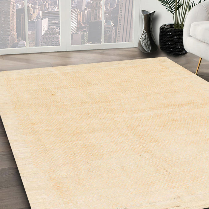 Machine Washable Abstract Brown Gold Rug in a Family Room, wshabs1461