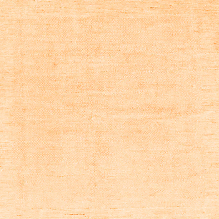 Square Machine Washable Solid Orange Modern Area Rugs, wshabs1461org