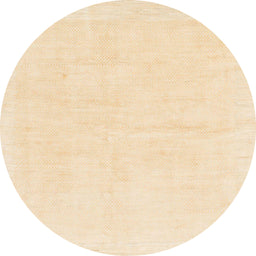 Round Machine Washable Abstract Brown Gold Rug, wshabs1461