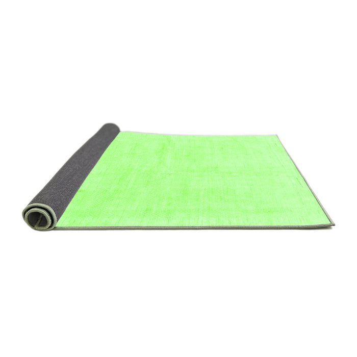 Sideview of Solid Green Modern Rug, abs1461grn