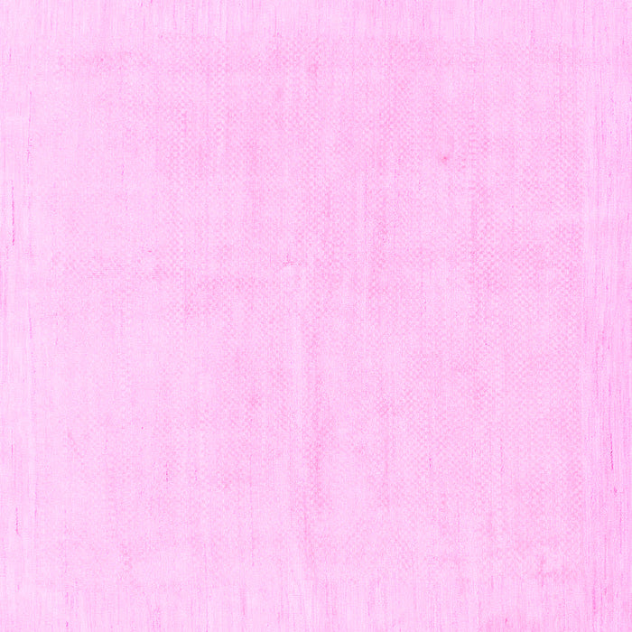 Square Machine Washable Solid Pink Modern Rug, wshabs1461pnk