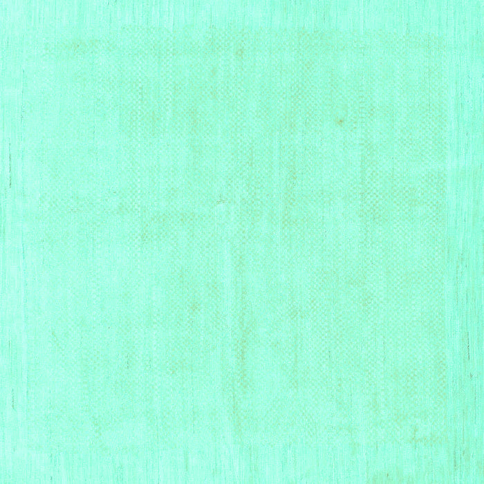 Square Solid Turquoise Modern Rug, abs1461turq