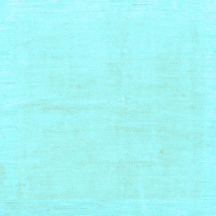 Square Machine Washable Solid Light Blue Modern Rug, wshabs1461lblu
