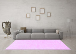 Machine Washable Solid Purple Modern Area Rugs in a Living Room, wshabs1461pur