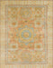 Machine Washable Abstract Gold Rug, wshabs1462