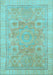 Abstract Light Blue Modern Rug, abs1462lblu