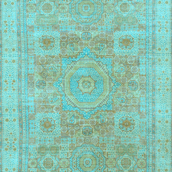 Abstract Light Blue Modern Rug, abs1462lblu