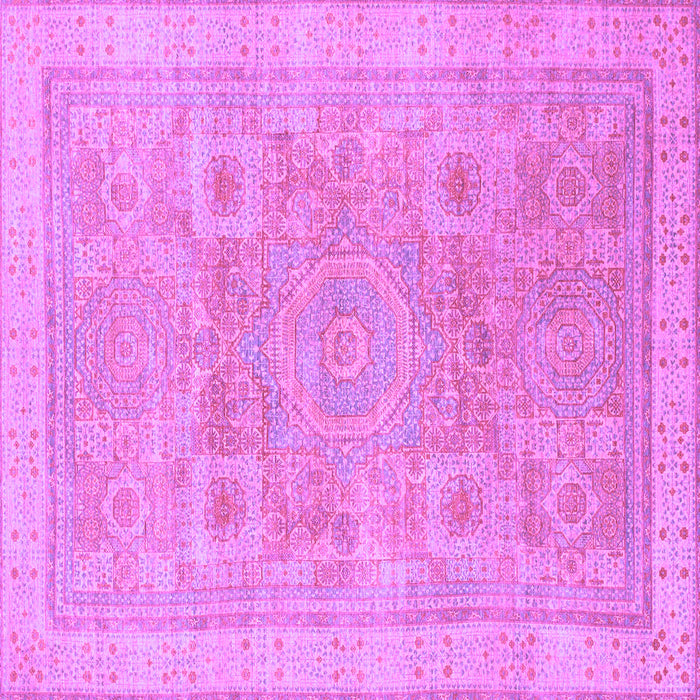 Square Abstract Purple Modern Rug, abs1462pur