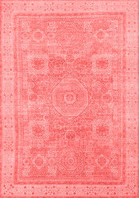 Abstract Red Modern Rug, abs1462red