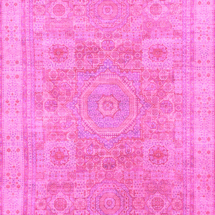 Machine Washable Abstract Pink Modern Rug, wshabs1462pnk