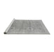 Sideview of Machine Washable Abstract Gray Modern Rug, wshabs1462gry